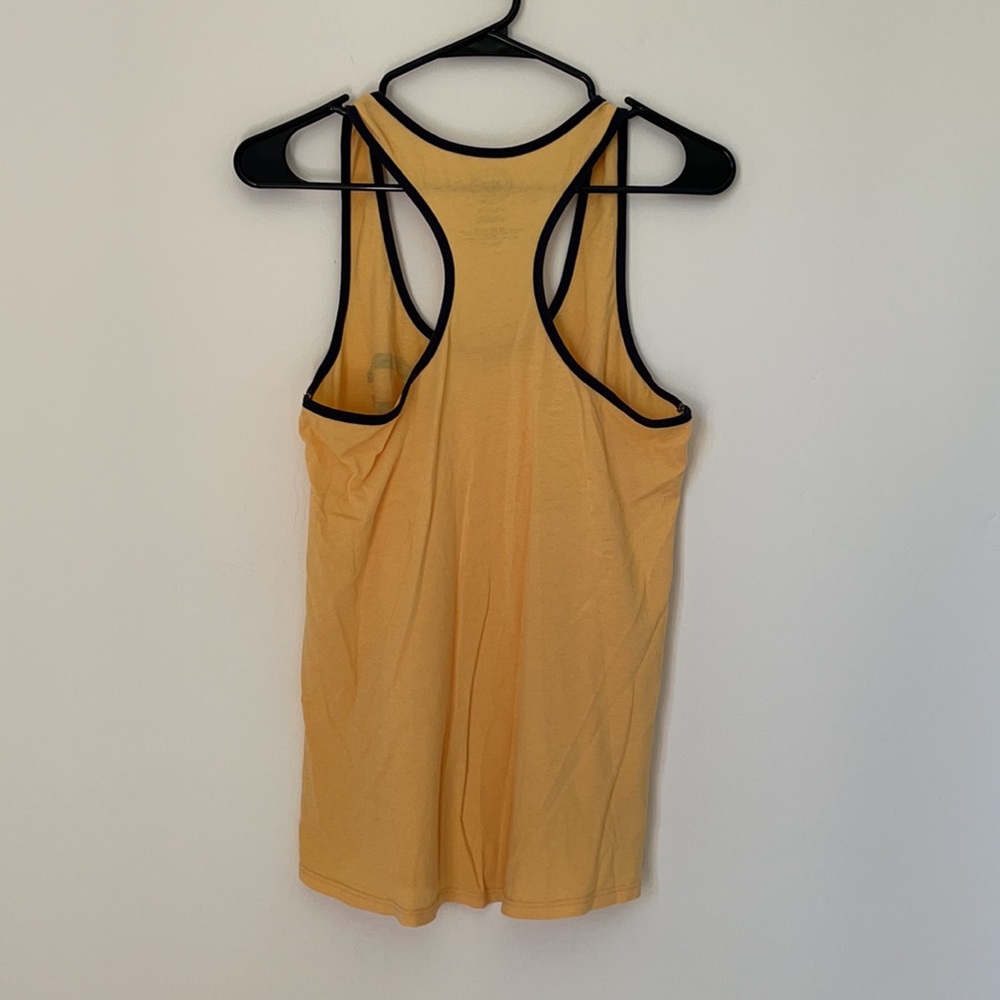 California Racer Back Yellow Tank Top - Picture 5 of 5